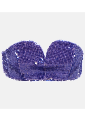 Blaze Milano Clyde sequined bandeau bra