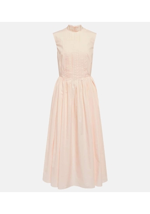 Roksanda Prinesa pleated cotton midi dress
