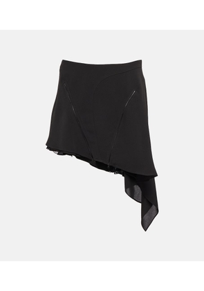 Mugler Asymmetrical high-rise miniskirt
