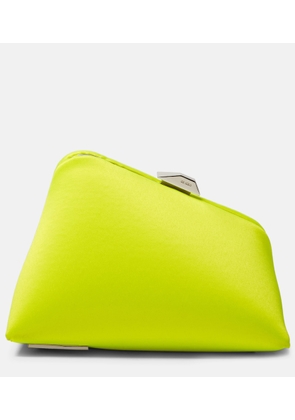 The Attico Midnight satin clutch