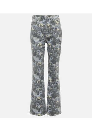 Ganni Printed flare jeans