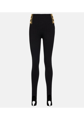 Balmain High-rise stirrup leggings