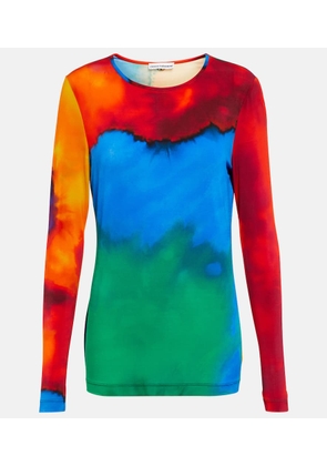 Rabanne Printed jersey top