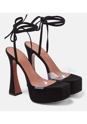 Amina Muaddi Sita suede platform sandals