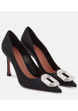 Amina Muaddi Camelia satin pumps