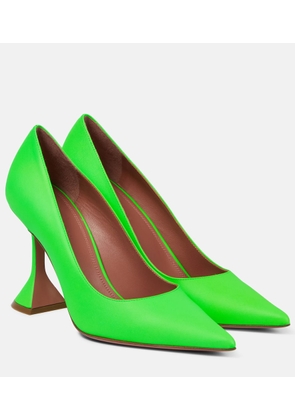 Amina Muaddi Ami leather pumps