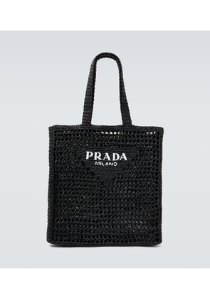 Prada Logo crochet tote bag