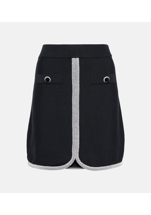 Rebecca Vallance Raine crystal-trimmed miniskirt