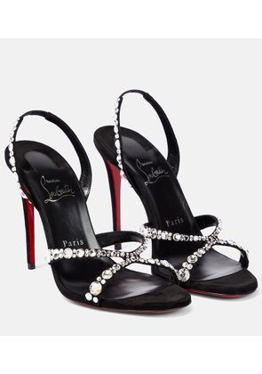 Christian Louboutin Emilie embellished slingback sandals