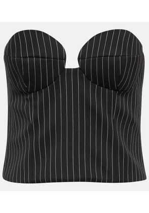 Magda Butrym Pinstripe wool bustier