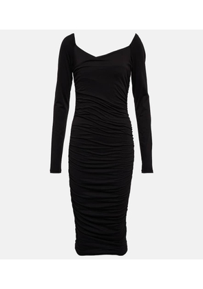 Velvet Tori cotton-blend jersey midi dress