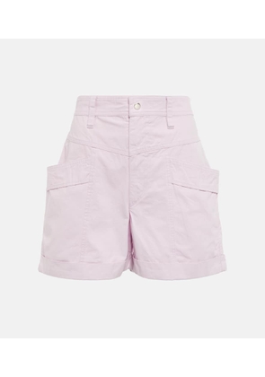 Marant Etoile Rachel high-rise cotton shorts