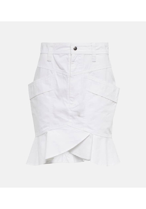Marant Etoile Regane ruffle cotton skirt