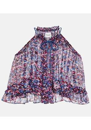 Marant Etoile Fabino printed georgette top