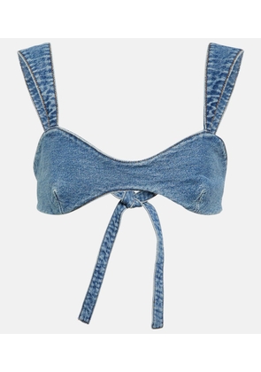 Magda Butrym Denim bra top