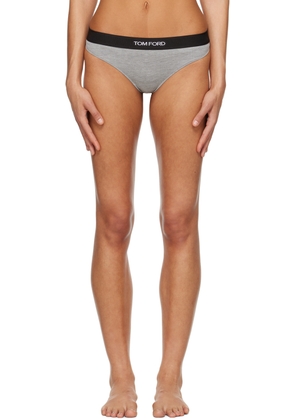 TOM FORD Gray Signature Thong
