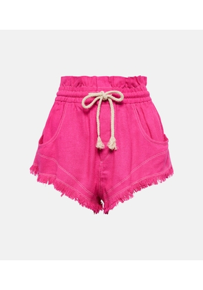 Marant Etoile Talapiz high-rise silk shorts