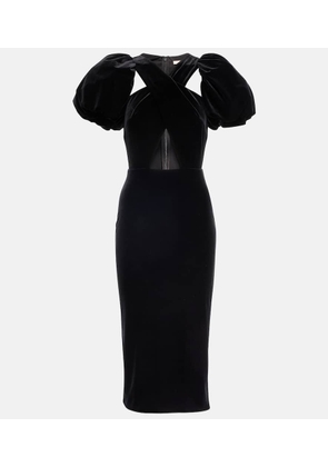 Christopher Kane Wrap velvet midi dress