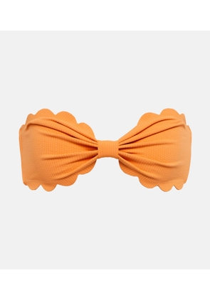 Marysia Strapless bow-tie bikini top