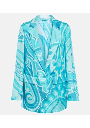 Etro Paisley silk twill blazer
