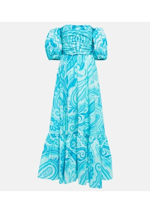 Etro Paisley cotton-blend midi dress