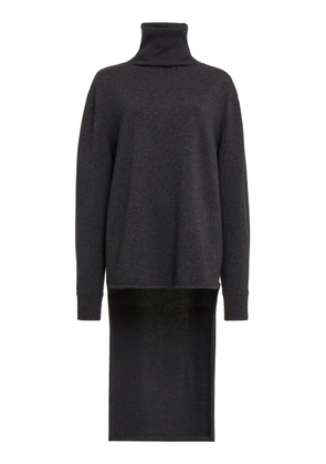 Givenchy Long-Back High-Neck Wool-Cashmere Sweater - Moda Operandi