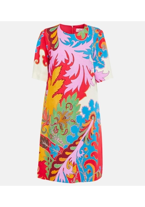 Etro Printed jersey minidress
