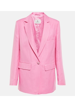 Etro Silk and linen blazer