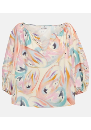 Etro Oversized printed blouse