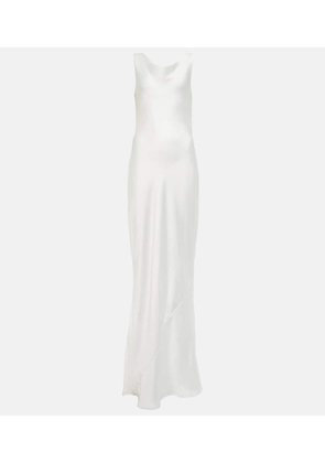 Norma Kamali Maria satin gown