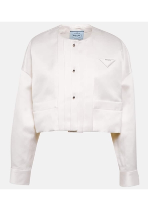 Prada Cropped silk jacket