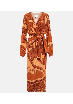 Johanna Ortiz Silk crepe de chine maxi dress