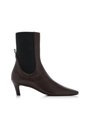 Toteme The Mid Heel Leather Boots - Moda Operandi