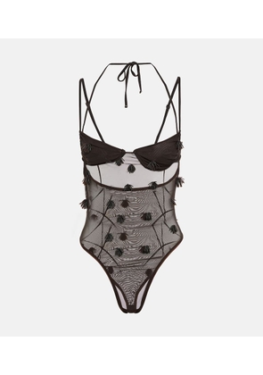 Jacquemus Applique mesh bodysuit