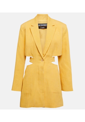 Jacquemus La Robe Bari linen-blend minidress