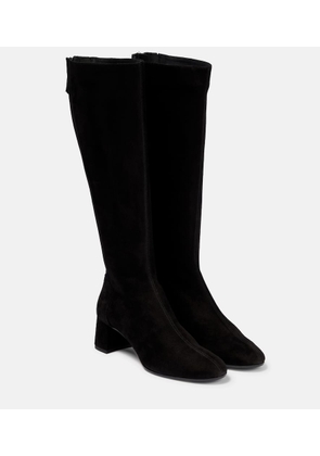 Aquazzura Saint Honore suede knee-high boots