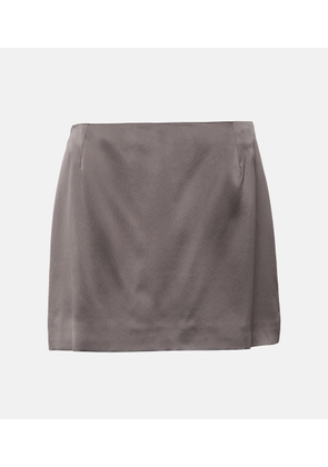 Peter Do Silk charmeuse miniskirt