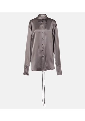 Peter Do Satin wrap blouse