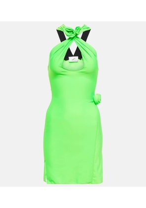 Coperni Halterneck jersey minidress