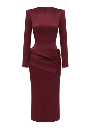 Alex Perry Draped Satin Dress - Moda Operandi