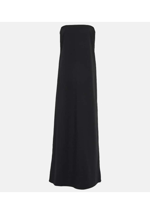 CO Strapless virgin wool-blend maxi dress