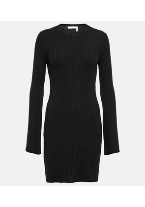 Chloe Ribbed-knit wool and cashmere dress