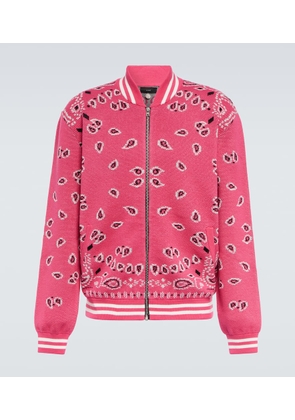 Alanui Bandana jacquard cotton bomber jacket