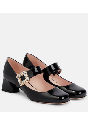 Roger Vivier Tres Vivier patent leather Mary Jane pumps
