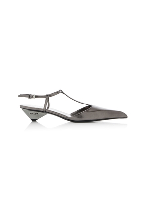 Prada Metallic Leather Pumps - Moda Operandi