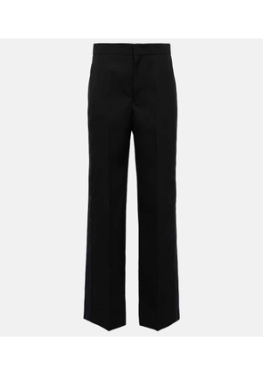 Isabel Marant Scarly satin-tape wide wool pants