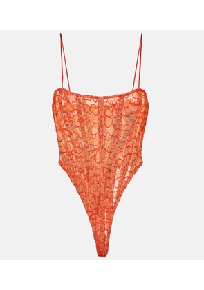 LaQuan Smith Lace bodysuit