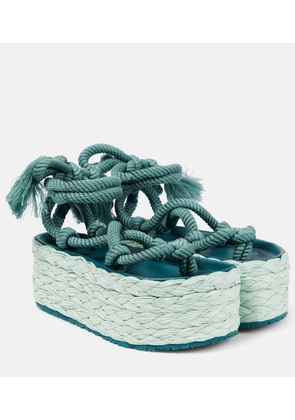 Isabel Marant Elif platform espadrille sandals