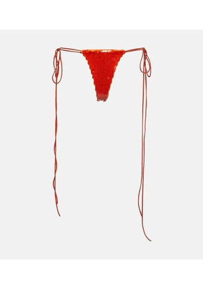 LaQuan Smith Sequined side-tie panties