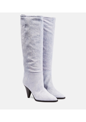 Isabel Marant Ririo denim knee-high boots